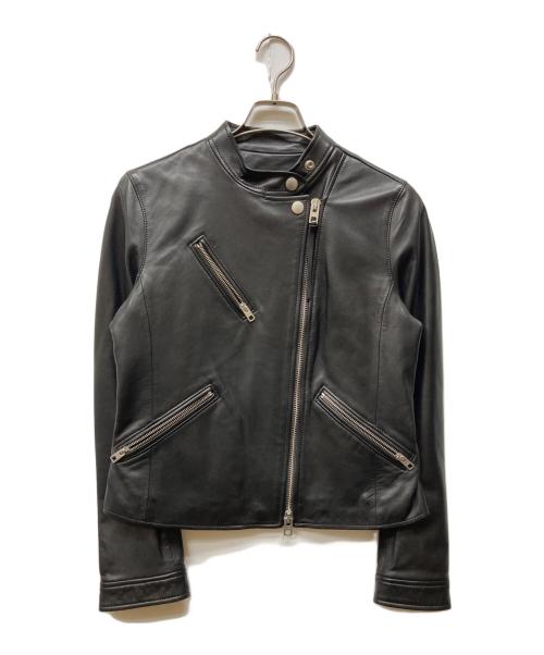 COACH（コーチ）COACH (コーチ) シープレザーシングルライダースジャケット ブラック サイズ:Sの古着・服飾アイテム