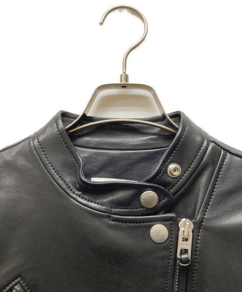 COACH（コーチ）COACH (コーチ) シープレザーシングルライダースジャケット ブラック サイズ:Sの古着・服飾アイテム