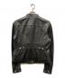 COACH (コーチ) シープレザーシングルライダースジャケット ブラック サイズ:S：18000円