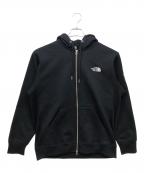 THE NORTH FACEザ ノース フェイス）の古着「スクエアロゴフルジップパーカー」｜ブラック