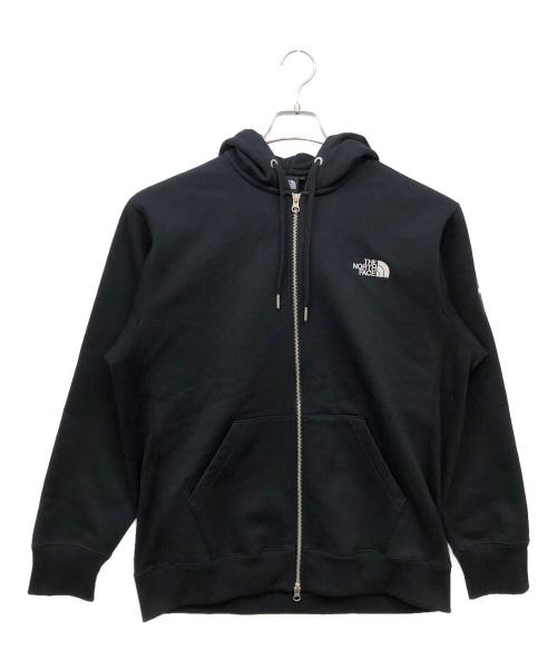THE NORTH FACE（ザ ノース フェイス）THE NORTH FACE (ザ ノース フェイス) スクエアロゴフルジップパーカー ブラック サイズ:Ⅼの古着・服飾アイテム