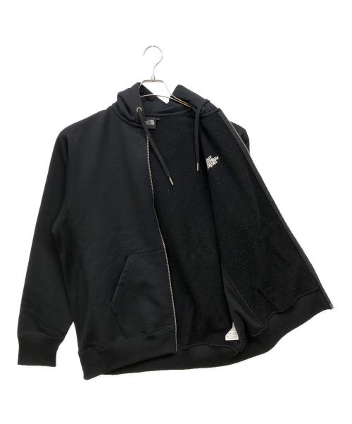 THE NORTH FACE（ザ ノース フェイス）THE NORTH FACE (ザ ノース フェイス) スクエアロゴフルジップパーカー ブラック サイズ:Ⅼの古着・服飾アイテム