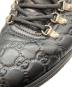 中古・古着 GUCCI (グッチ) グッチシマレースアップブーツ ブラック サイズ:SIZE7：16000円