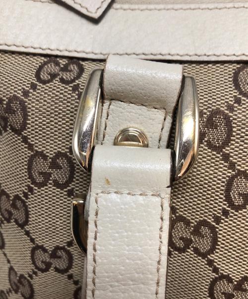 GUCCI（グッチ）GUCCI (グッチ) GGキャンバス ハンドバッグ ベージュの古着・服飾アイテム