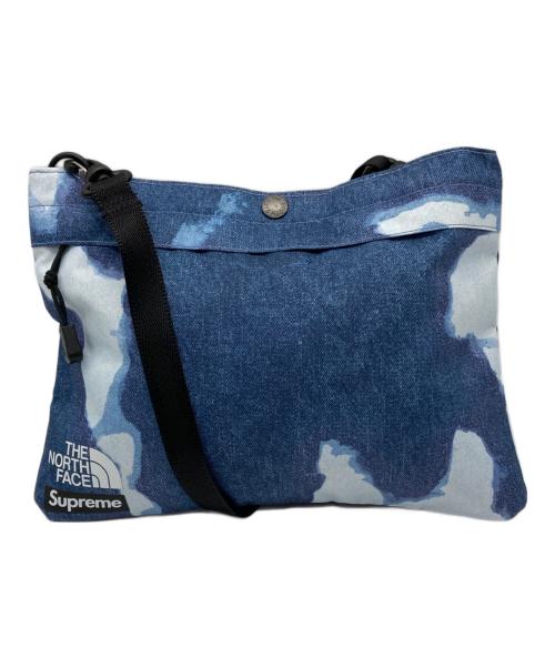 THE NORTH FACE（ザ ノース フェイス）THE NORTH FACE (ザ ノース フェイス) Supreme (シュプリーム) Bleached Denim Print Shoulder Bag ブルーの古着・服飾アイテム