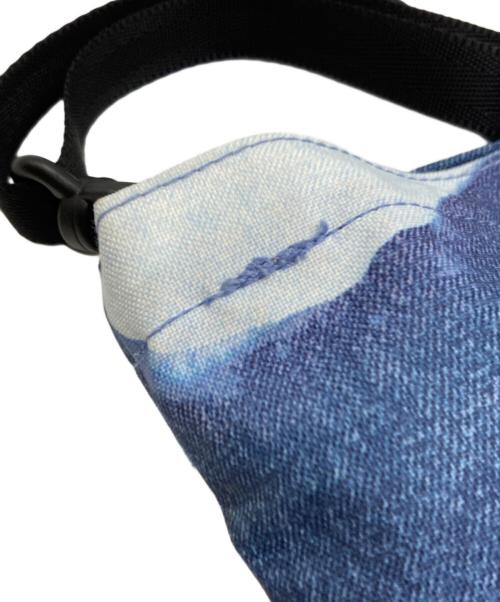 THE NORTH FACE（ザ ノース フェイス）THE NORTH FACE (ザ ノース フェイス) Supreme (シュプリーム) Bleached Denim Print Shoulder Bag ブルーの古着・服飾アイテム