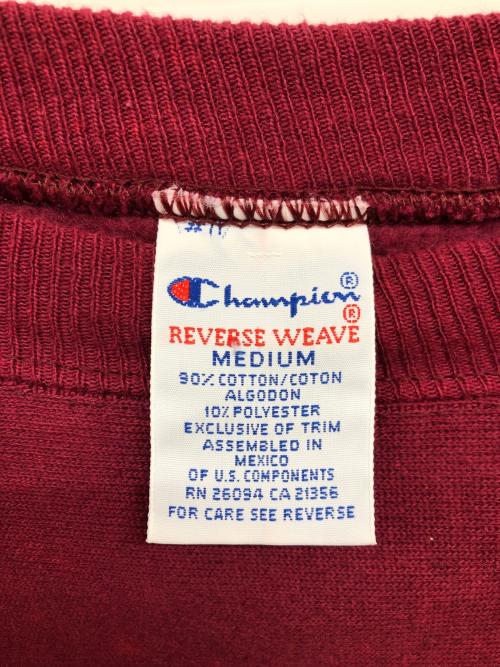 Champion（チャンピオン）Champion (チャンピオン) リバースウィーブスウェット ワインレッド サイズ:Mの古着・服飾アイテム