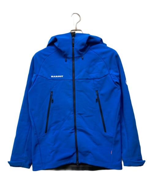 MAMMUT（マムート）MAMMUT (マムート) ウィンターフィールド ソフトシェル フーデッドジャケット ブルー サイズ:SIZE Sの古着・服飾アイテム