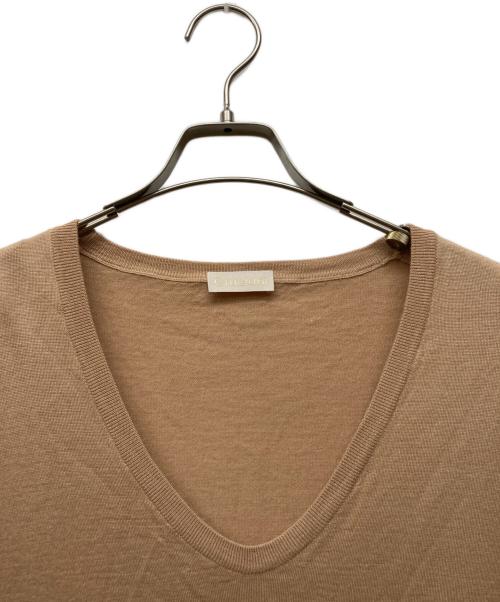 Cruciani（クルチアーニ）CRUCIANI (クルチアーニ) カシミヤシルク Uネックニットチュニック ベージュ サイズ:38の古着・服飾アイテム
