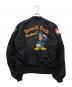 AVIREX (アヴィレックス) Disney (ディズニー) ドナルドダック フライトジャケット ブラック サイズ:M：15000円
