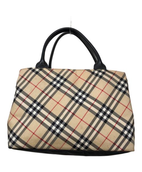 BURBERRY LONDON（バーバリーロンドン）BURBERRY LONDON (バーバリーロンドン) ノヴァチェック ハンドバッグ ベージュの古着・服飾アイテム