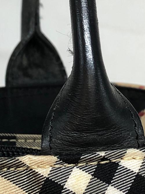 BURBERRY LONDON（バーバリーロンドン）BURBERRY LONDON (バーバリーロンドン) ノヴァチェック ハンドバッグ ベージュの古着・服飾アイテム