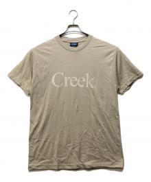 Creek（クリーク）の古着「ロゴプリントtシャツ」｜ベージュ