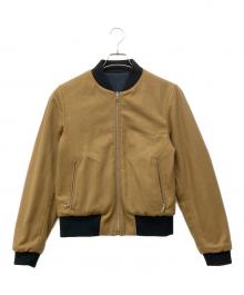 DRIES VAN NOTEN（ドリスヴァンノッテン）の古着「リバーシブルボンバージャケット」｜ベージュ×ネイビー