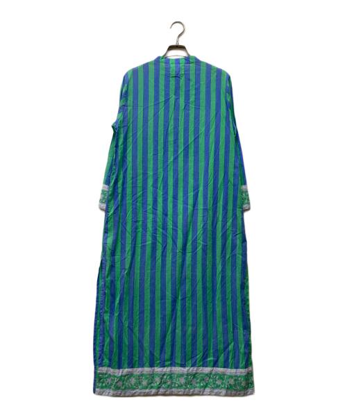 SZ Blockprints（エスゼットブロックプリント）SZ Blockprints (エスゼットブロックプリント) ブラウスワンピース ブルー サイズ:Sの古着・服飾アイテム