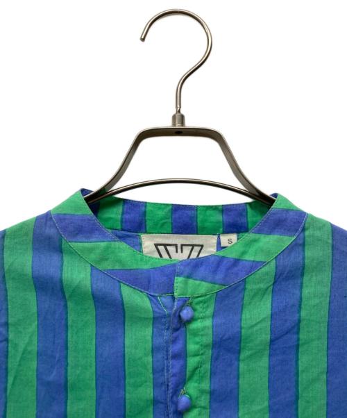 SZ Blockprints（エスゼットブロックプリント）SZ Blockprints (エスゼットブロックプリント) ブラウスワンピース ブルー サイズ:Sの古着・服飾アイテム