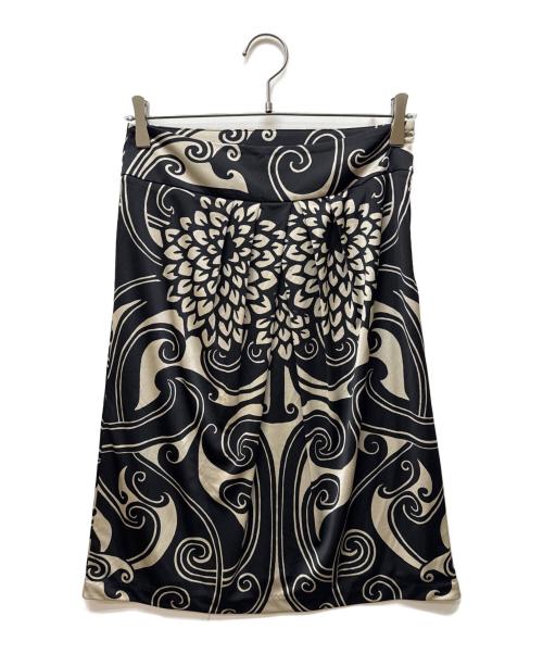 VIVIENNE TAM（ヴィヴィアンタム）VIVIENNE TAM (ヴィヴィアンタム) 総柄セットアップブラウス ブラックの古着・服飾アイテム