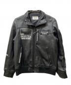 AVIREX FLYER'Sアヴィレックス）の古着「RECON レザージャケット」｜ブラック