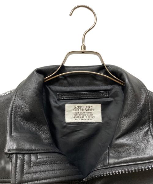 AVIREX FLYER'S（アヴィレックス）AVIREX FLYER'S (アヴィレックス) RECON レザージャケット ブラック サイズ:SIZE XLの古着・服飾アイテム