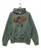 hystericsヒステリックス）の古着「ガールプリントプルオーバーパーカー」｜ブルー