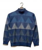 ISSEY MIYAKEイッセイミヤケ）の古着「80sハイネックニット」｜ブルー