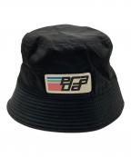PRADAプラダ）の古着「レーシングロゴバケットハット」｜ブラック