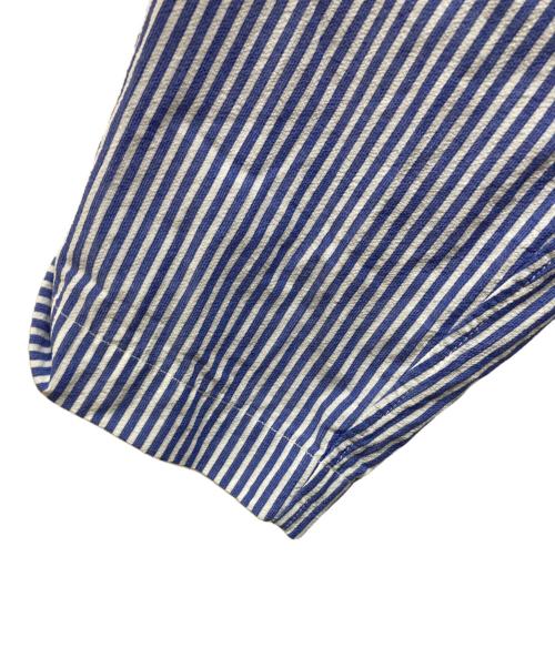 RINEN（リネン）RINEN (リネン) ILLIG (イリグ) 強撚平織 カーディガンシャツ ブルー サイズ:SIZE 3の古着・服飾アイテム