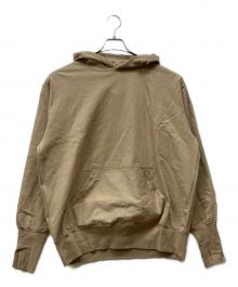 Unlikely（アンライクリー）の古着「Split Raglan Sleeve Hoodie」｜ベージュ