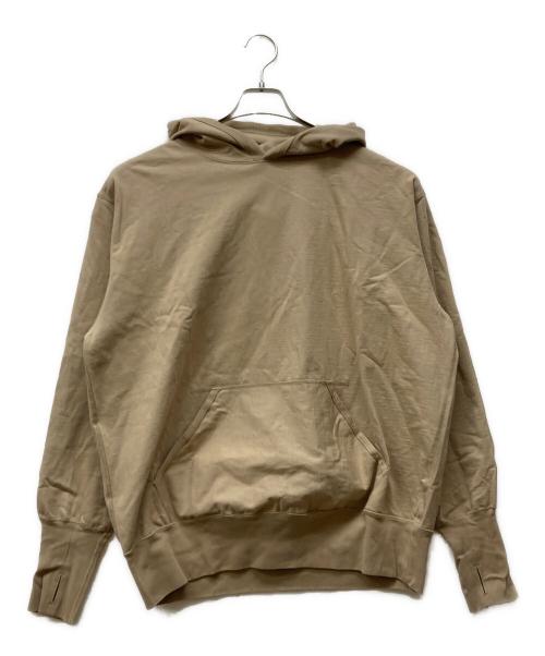 Unlikely（アンライクリー）Unlikely (アンライクリー) Split Raglan Sleeve Hoodie ベージュ サイズ:Lの古着・服飾アイテム