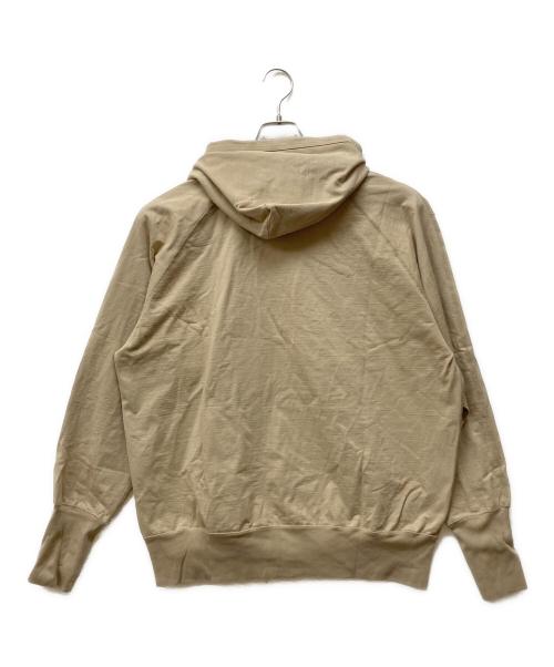 Unlikely（アンライクリー）Unlikely (アンライクリー) Split Raglan Sleeve Hoodie ベージュ サイズ:Lの古着・服飾アイテム