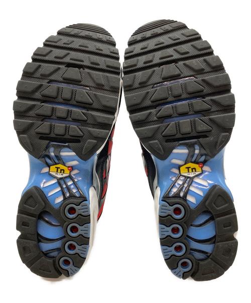 NIKE（ナイキ）NIKE (ナイキ) W AIR MAX PLUS BLACK/METALLIC SILVER-UNIVERSITY BLUE レッド×ブルー サイズ:23.5の古着・服飾アイテム