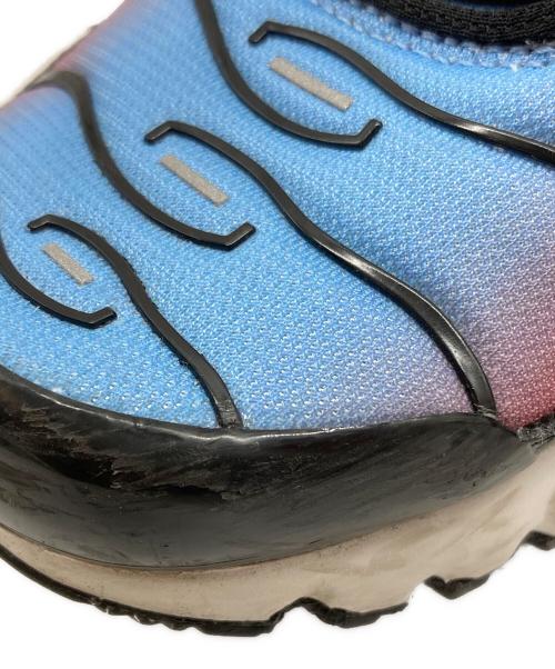 NIKE（ナイキ）NIKE (ナイキ) W AIR MAX PLUS BLACK/METALLIC SILVER-UNIVERSITY BLUE レッド×ブルー サイズ:23.5の古着・服飾アイテム