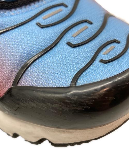 NIKE（ナイキ）NIKE (ナイキ) W AIR MAX PLUS BLACK/METALLIC SILVER-UNIVERSITY BLUE レッド×ブルー サイズ:23.5の古着・服飾アイテム
