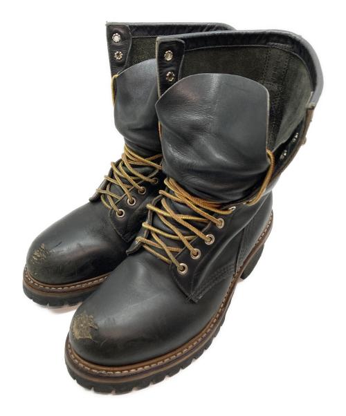 RED WING（レッドウィング）RED WING (レッドウィング) ロガーブーツ ブラック サイズ:記載なしの古着・服飾アイテム