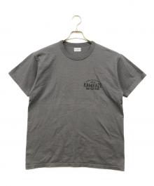 FLAT HEAD（フラット ヘッド）の古着「KAMIKAZE プリントTシャツ」｜グレー