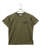 FLAT HEADフラット ヘッド）の古着「Flying Wheel プリントTシャツ」｜オリーブ