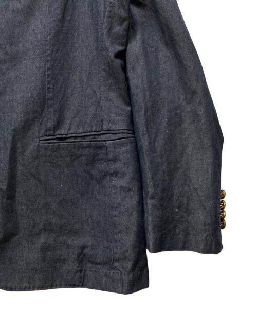 BROOKS BROTHERS Red Fleece（ブルックスブラザーズレッドフリース）BROOKS BROTHERS Red Fleece (ブルックスブラザーズレッドフリース) リネンブレンド 金ボタン デニムブレザー インディゴ サイズ:40Sの古着・服飾アイテム