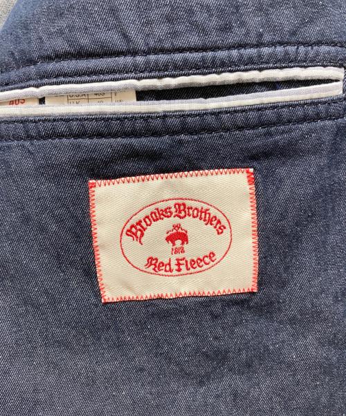 BROOKS BROTHERS Red Fleece（ブルックスブラザーズレッドフリース）BROOKS BROTHERS Red Fleece (ブルックスブラザーズレッドフリース) リネンブレンド 金ボタン デニムブレザー インディゴ サイズ:40Sの古着・服飾アイテム