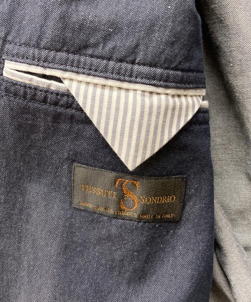 BROOKS BROTHERS Red Fleece（ブルックスブラザーズレッドフリース）BROOKS BROTHERS Red Fleece (ブルックスブラザーズレッドフリース) リネンブレンド 金ボタン デニムブレザー インディゴ サイズ:40Sの古着・服飾アイテム