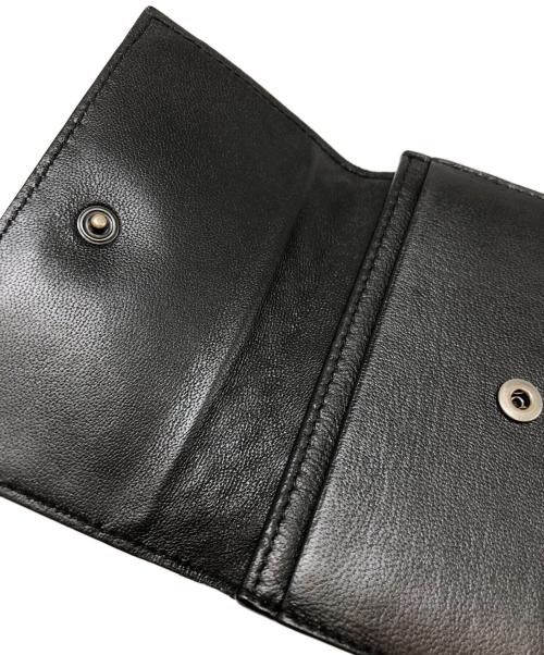 BOTTEGA VENETA（ボッテガベネタ）BOTTEGA VENETA (ボッテガベネタ) イントレチャート カードケース ブラックの古着・服飾アイテム