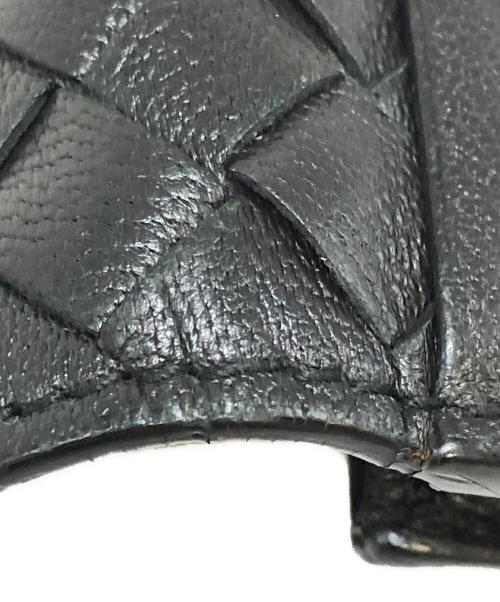BOTTEGA VENETA（ボッテガベネタ）BOTTEGA VENETA (ボッテガベネタ) イントレチャート カードケース ブラックの古着・服飾アイテム