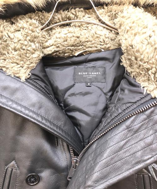 U.A. Blue Label（ユナイティッドアローズブルーレーベル）U.A. Blue Label (ユナイティッドアローズブルーレーベル) レザージャケット ブラック サイズ:Mの古着・服飾アイテム