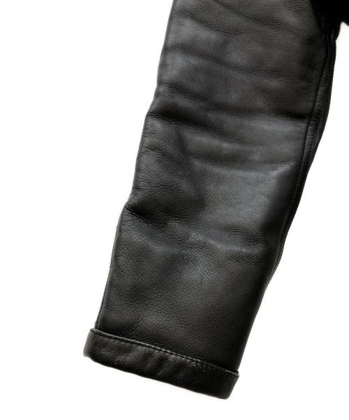 U.A. Blue Label（ユナイティッドアローズブルーレーベル）U.A. Blue Label (ユナイティッドアローズブルーレーベル) レザージャケット ブラック サイズ:Mの古着・服飾アイテム