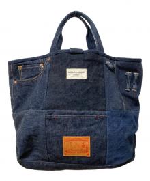 SAMURAI JEANS（サムライジーンズ）の古着「デニム切替 トートバッグ」｜ブルー