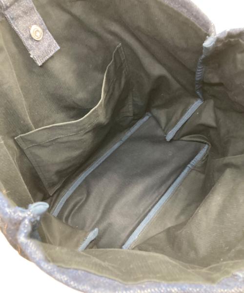 SAMURAI JEANS（サムライジーンズ）SAMURAI JEANS (サムライジーンズ) デニム切替 トートバッグ ブルーの古着・服飾アイテム