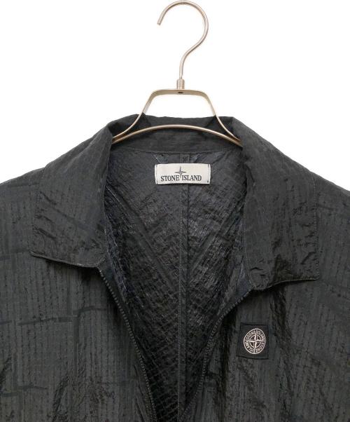 STONE ISLAND（ストーンアイランド）STONE ISLAND (ストーンアイランド) House Check Jacquard On Nylon Metal Watro Jacket ブラック サイズ:Ｓの古着・服飾アイテム