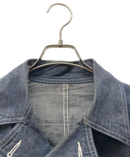 HEADLIGHT（ヘッドライト）HEADLIGHT (ヘッドライト) 9.5oz. SPECIAL WEAVE DENIM DOUBLE BREASTED COAT インディゴ サイズ:SIZE 36の古着・服飾アイテム
