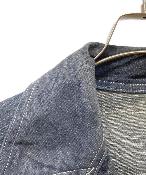 HEADLIGHT（ヘッドライト）HEADLIGHT (ヘッドライト) 9.5oz. SPECIAL WEAVE DENIM DOUBLE BREASTED COAT インディゴ サイズ:SIZE 36の古着・服飾アイテム