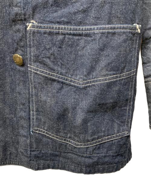 HEADLIGHT（ヘッドライト）HEADLIGHT (ヘッドライト) 9.5oz. SPECIAL WEAVE DENIM DOUBLE BREASTED COAT インディゴ サイズ:SIZE 36の古着・服飾アイテム