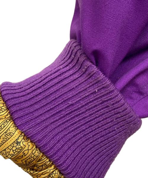 DERBY OF SAN FRANCISCO（ダービーオブサンフランシスコ）DERBY OF SAN FRANCISCO (ダービーオブサンフランシスコ) 裏金 ダービージャケット パープル×ゴールド サイズ:Lの古着・服飾アイテム